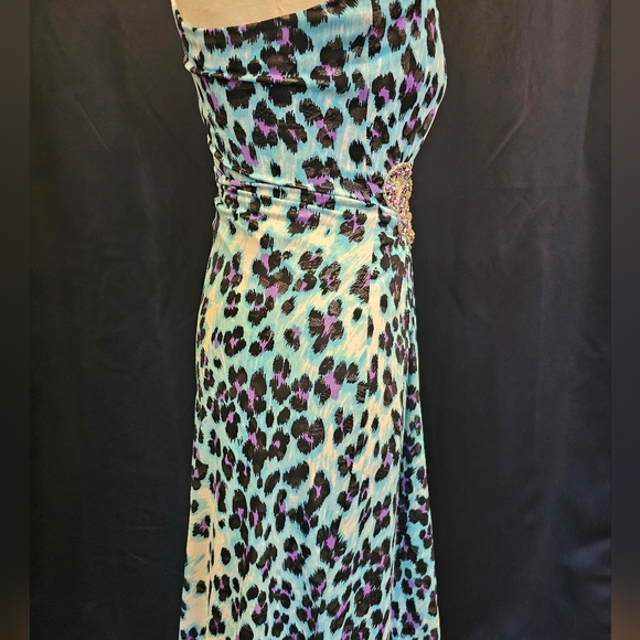 Animal print, maxi, dress, wedding, formal, party, prom, senior ball, colorful - Picture 8 of 12